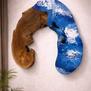 تحفه جدارية خشب طبيعي
