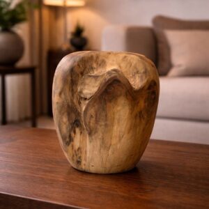 فازة خشب طبيعي